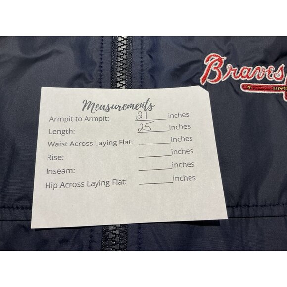 Cutter & Buck Jacket Atlanta Braves XL Stealth Hybrid Quilted Windbreaker Blue - Picture 8 of 8